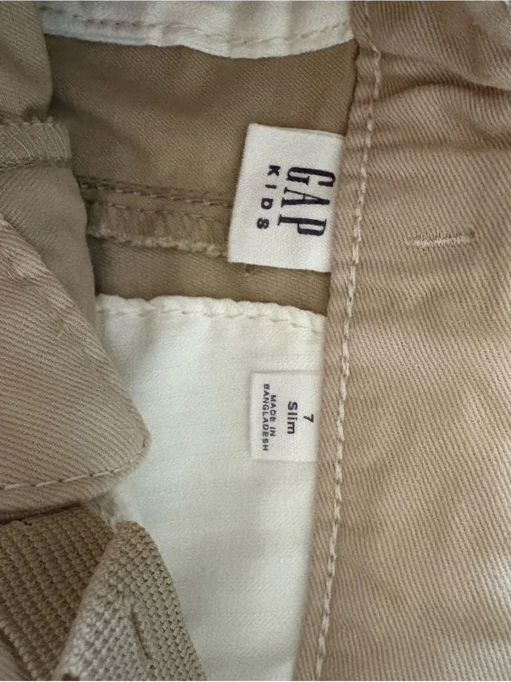 GAP Kids Chino uniform Shorts Size 7 SLIM